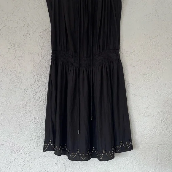 Ramy Brooke Polly Paris Sleeveless Black Studded Mini Dress - Picture 5 of 11